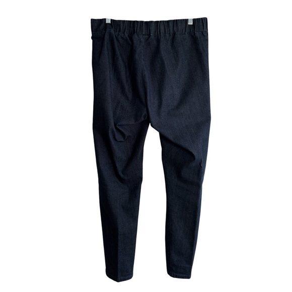 Soft Surroundings Jeans Large Ultimate Pull-On Elastic Waist Denim Dark Wash - Picture 13 of 14